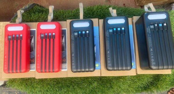 60,000MAH POWERBANK WITH TORCHLIGHT A D CHARGING CORDS (TYPE C , USB AND IPHONE CORD) - Image 2