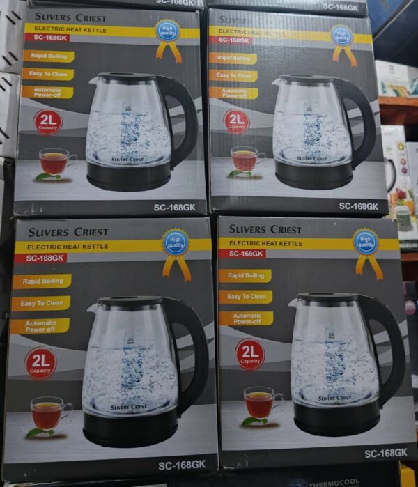 Silvercrest 2L glass transparent kettle