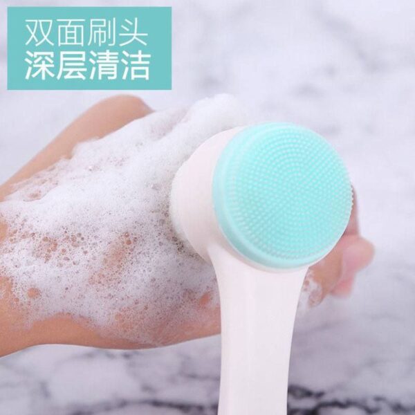 DOUBLE SIDED DEEP CLEANING FACE MASSAGER BRUSH