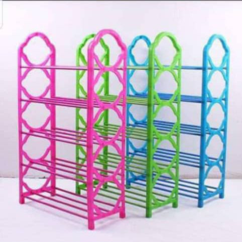 Plastic shoe rack