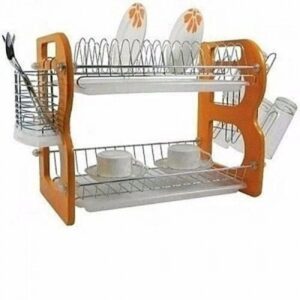 Wooden plate rack