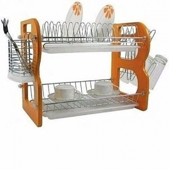 Wooden plate rack