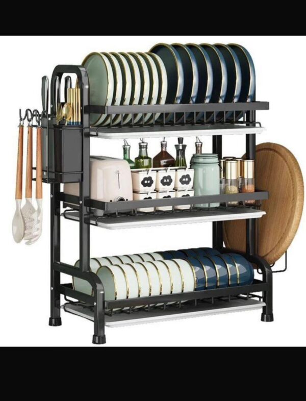 3 Layers stainless plate rack