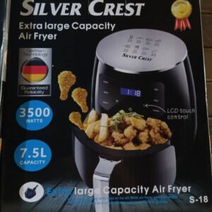 7.5L silver crest Digital Airfryer. 3500watts. Extra large capacity