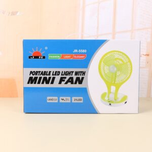 Portable mini/table fan with led light