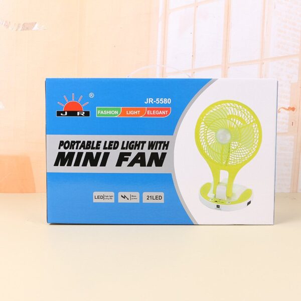 Portable mini/table fan with led light
