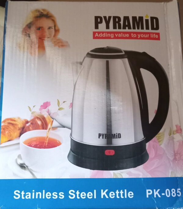 Pyramid 2.2L stainless steel electric kettle - Image 2
