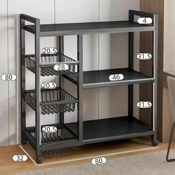 4 Tier/step rack with fruit/vegetables/potato basket - Image 4