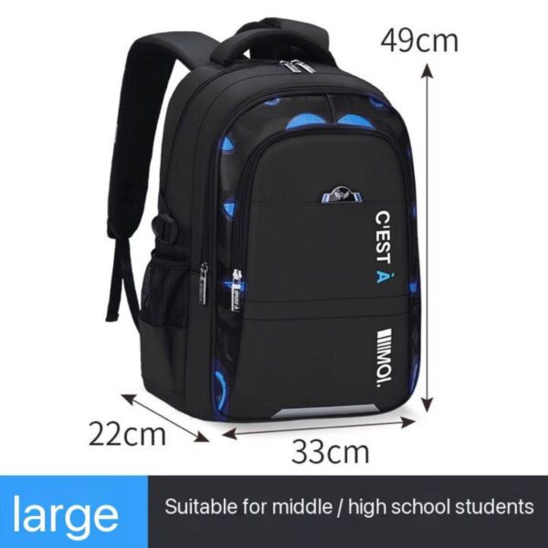 BIG SIZE QUALITY THICK  C’EST SCHOOL BAG ••BIG SIZE  49CM - Image 3