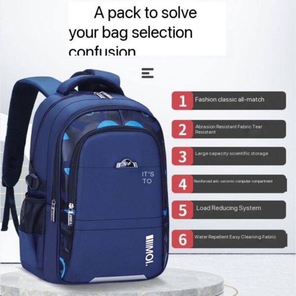 BIG SIZE QUALITY THICK  C’EST SCHOOL BAG ••BIG SIZE  49CM - Image 4