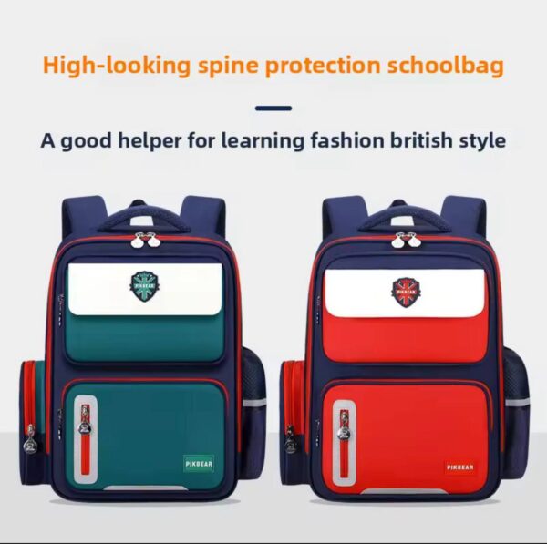 BRITISH STYLE HIGH QUALITY LARGE CAPACITY CLASSIC BACKPACK/SCHOOLBAG – BIG SIZE: 42*30*17CM - Image 6