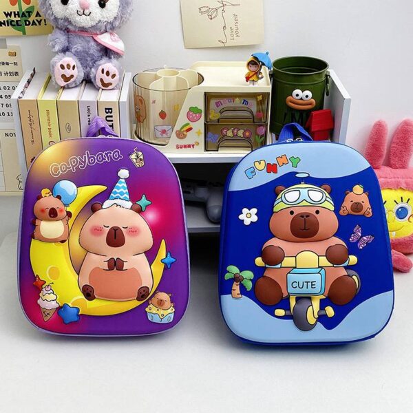 CAPYBARA QUALITY BEGINNER SHELL CHARACTER SCHOOL BAG/BACKPACK (SUITABLE FOR SCHOOL BEGINNERS AGE) AVAILABLE IN 6 DIFFERENT CHARACTERS - Image 10