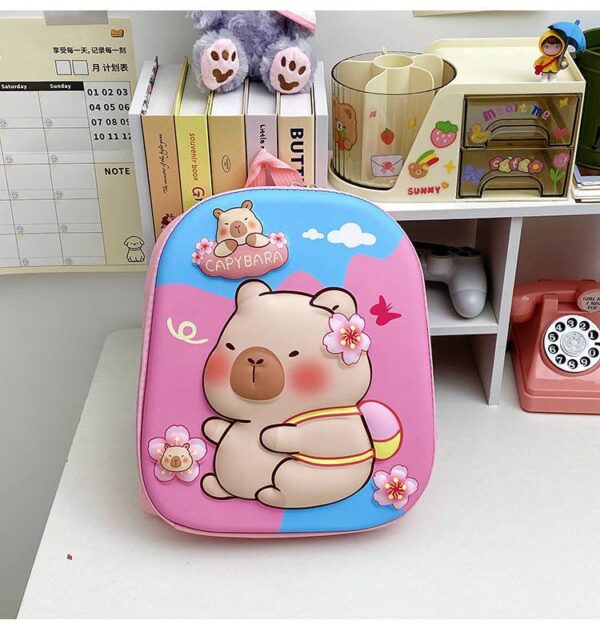 CAPYBARA QUALITY BEGINNER SHELL CHARACTER SCHOOL BAG/BACKPACK (SUITABLE FOR SCHOOL BEGINNERS AGE) AVAILABLE IN 6 DIFFERENT CHARACTERS - Image 4