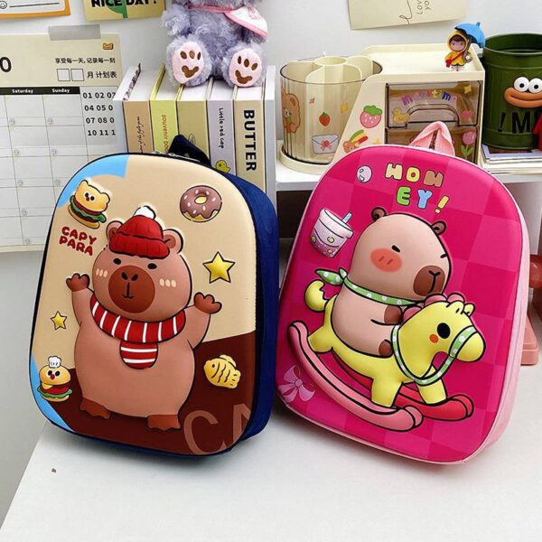 CAPYBARA QUALITY BEGINNER SHELL CHARACTER SCHOOL BAG/BACKPACK (SUITABLE FOR SCHOOL BEGINNERS AGE) AVAILABLE IN 6 DIFFERENT CHARACTERS - Image 9