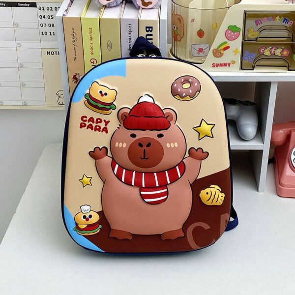 CAPYBARA QUALITY BEGINNER SHELL CHARACTER SCHOOL BAG/BACKPACK (SUITABLE FOR SCHOOL BEGINNERS AGE) AVAILABLE IN 6 DIFFERENT CHARACTERS - Image 7