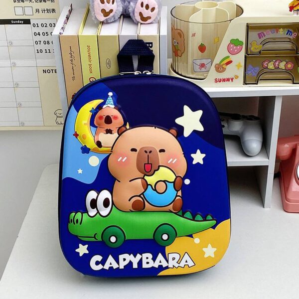 CAPYBARA QUALITY BEGINNER SHELL CHARACTER SCHOOL BAG/BACKPACK (SUITABLE FOR SCHOOL BEGINNERS AGE) AVAILABLE IN 6 DIFFERENT CHARACTERS