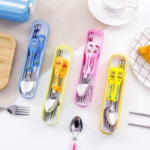 KIDS CUTLERY SPOON AND FORK WITH CASE DESIGN ONLY