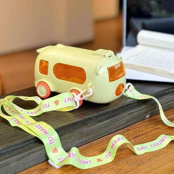 500ML CAR SHAPE WATER BOTTLE WITH STRAW 
AVAILABLE IN DISPLAY COLOURS - Image 4