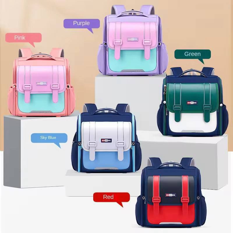 QUALITY CLASSY ORTHOPAEDIC BOX SHAPE SCHOOL BAG-MEDIUM SIZE (Nursery-Primary Class)